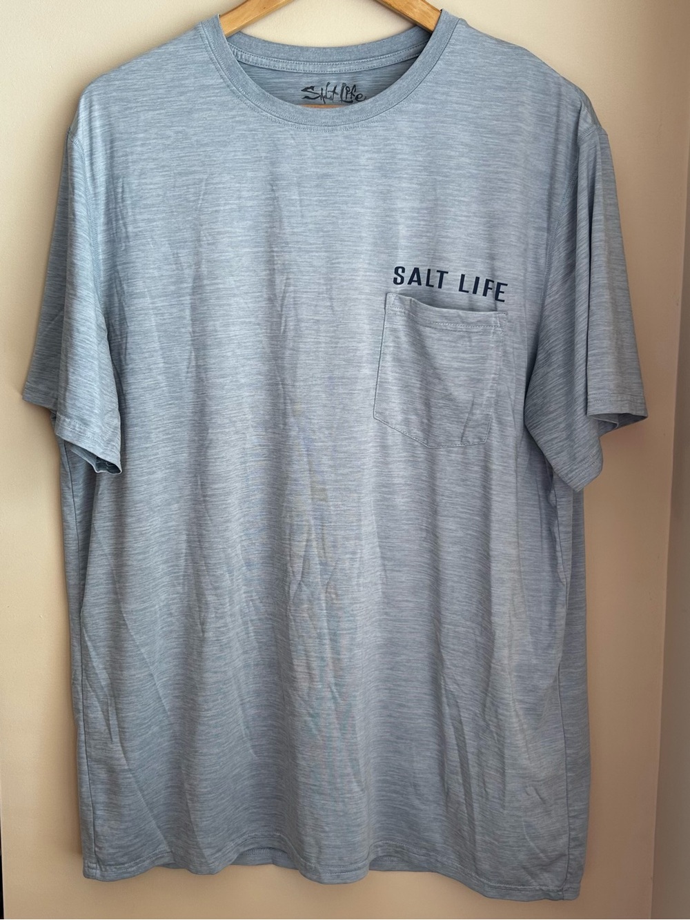 Salt Life Live Salty Light Blue Men’s T-Shirt Size Large